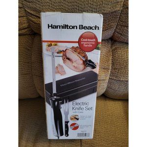 NEW Hamilton Beach Set Electric Carving Knife for Meats, Poultry, Bread & More
